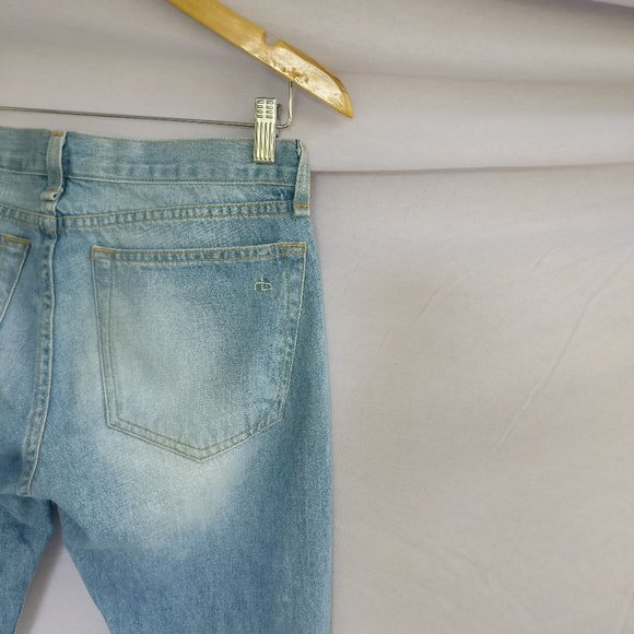 Rag & Bone THE DRE CONVOY Moto Destroyed Boyfriend Distressed Jean 26w +MEASUREM - Picture 5 of 9